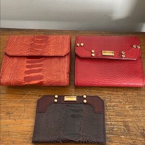 Judith Lieber purses, & burgundy card holder. Purses $49 each, card holder $25
